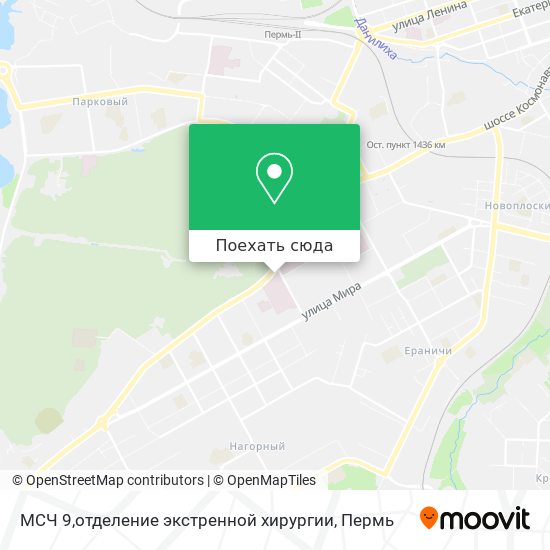 Карта МСЧ 9,отделение экстренной хирургии