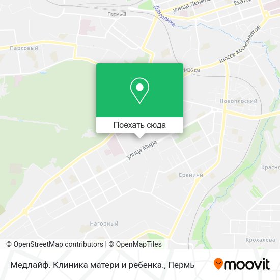 Карта Медлайф. Клиника матери и ребенка.