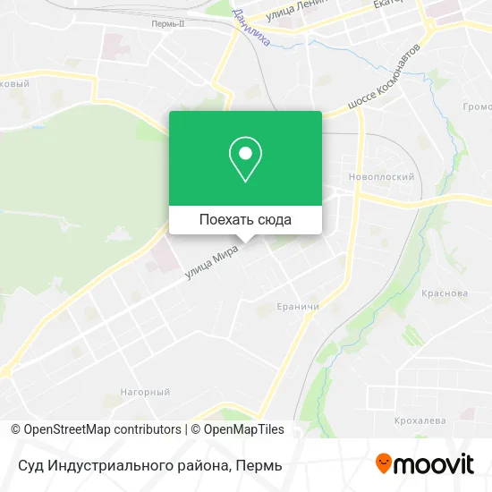 Карта Суд Индустриального района