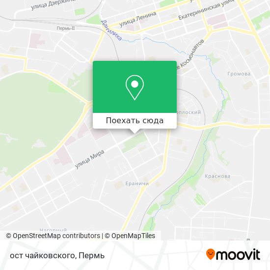 Карта ост чайковского