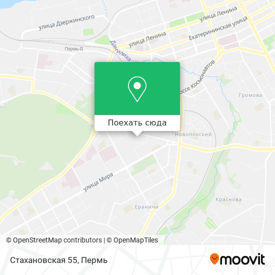 Карта Стахановская 55