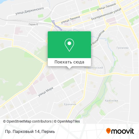 Карта Пр. Парковый 14