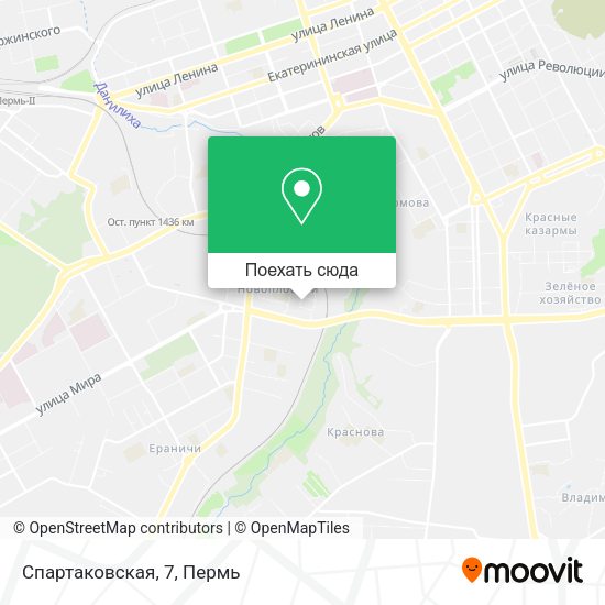 Карта Спартаковская, 7