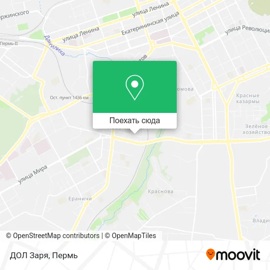 Карта ДОЛ Заря