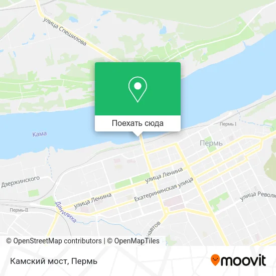 Карта Камский мост