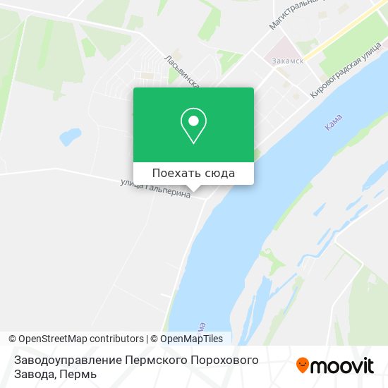 Карта Заводоуправление Пермского Порохового Завода