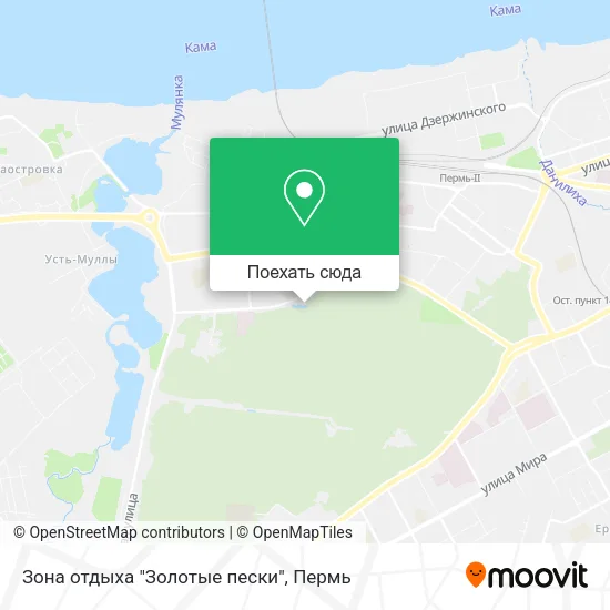 Карта Зона отдыха "Золотые пески"