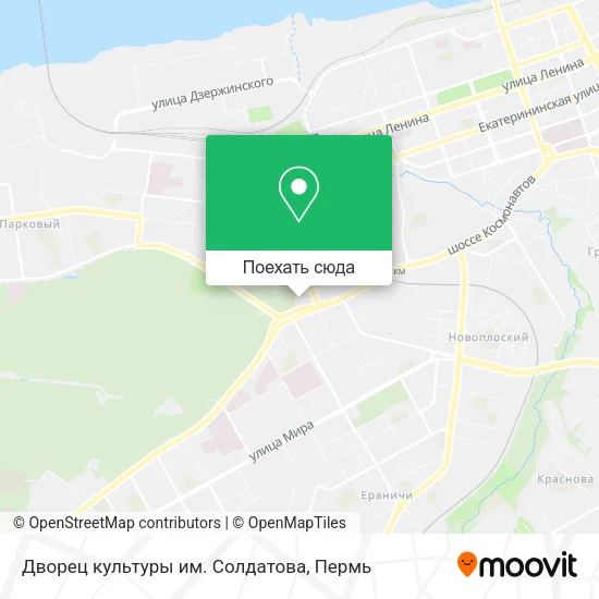 Карта Дворец культуры им. Солдатова