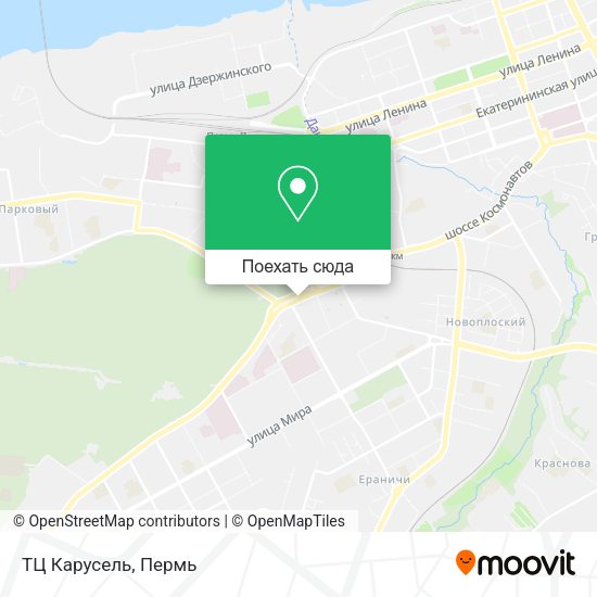 Карта ТЦ Карусель