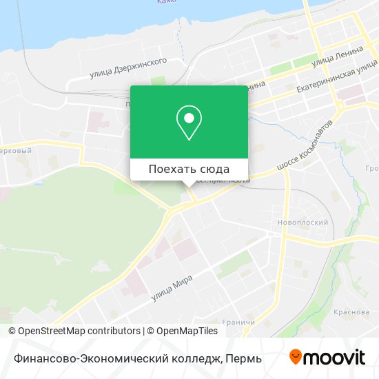 Карта Финансово-Экономический колледж