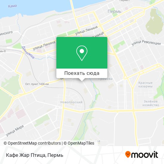 Карта Кафе Жар Птица