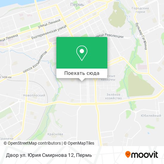 Карта Двор ул. Юрия Смирнова 12