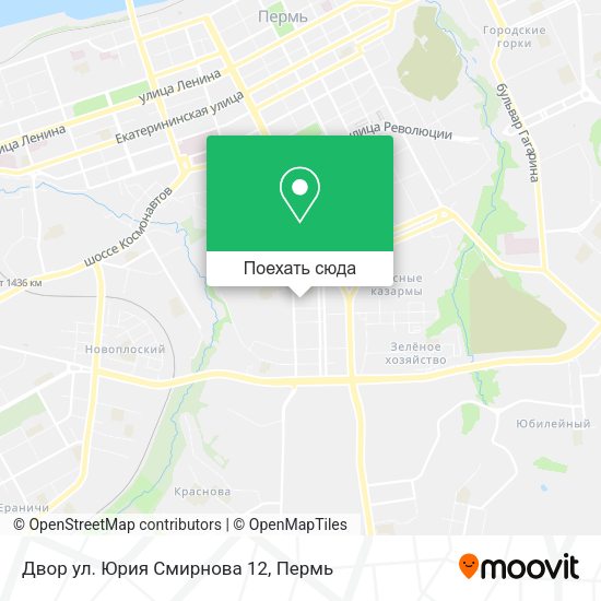 Карта Двор ул. Юрия Смирнова 12