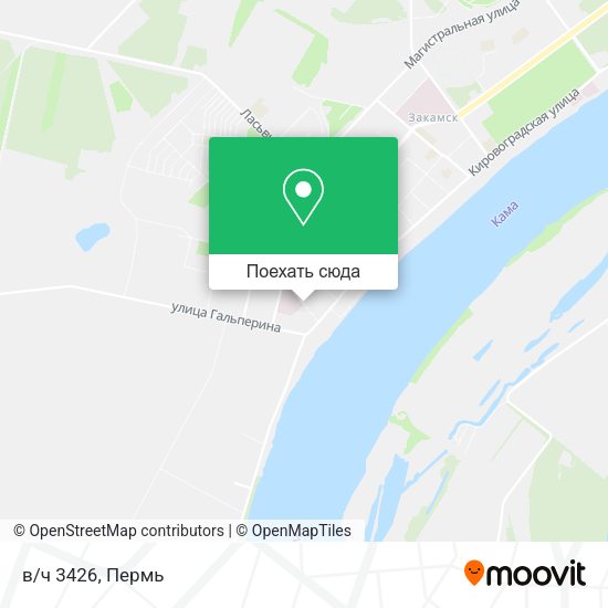 Карта в/ч 3426