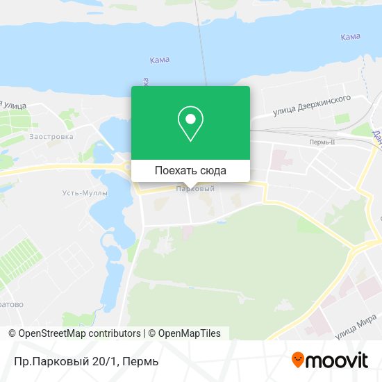 Карта Пр.Парковый 20/1
