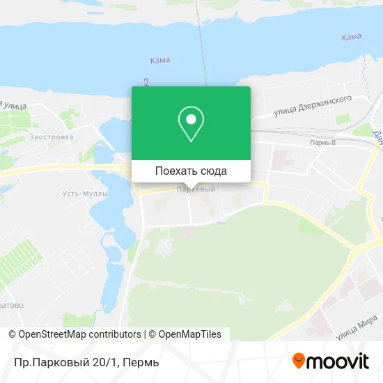 Карта Пр.Парковый 20/1