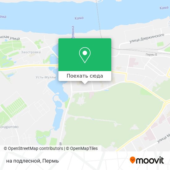 Карта на подлесной