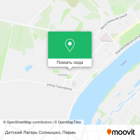 Карта Детский Лагерь Солнышко
