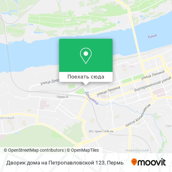 Карта Дворик дома на Петропавловской 123