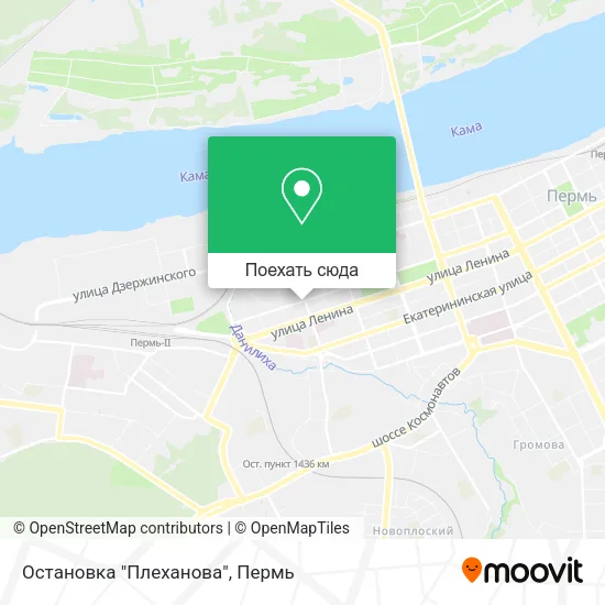 Карта Остановка "Плеханова"
