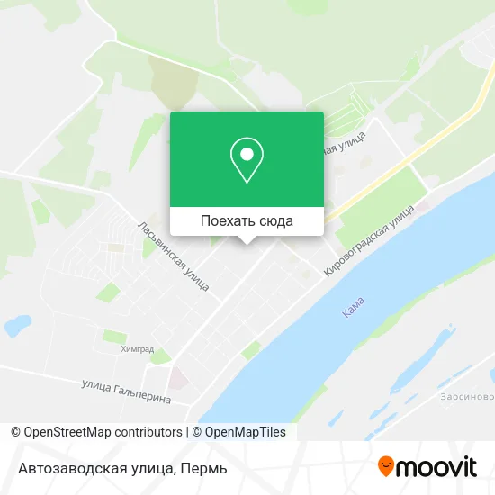 Карта Автозаводская улица