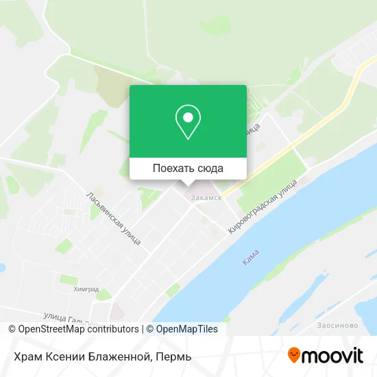 Карта Храм Ксении Блаженной