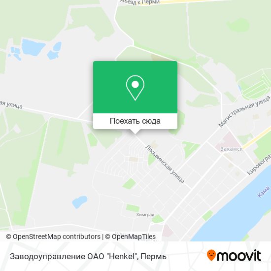 Карта Заводоуправление ОАО "Henkel"