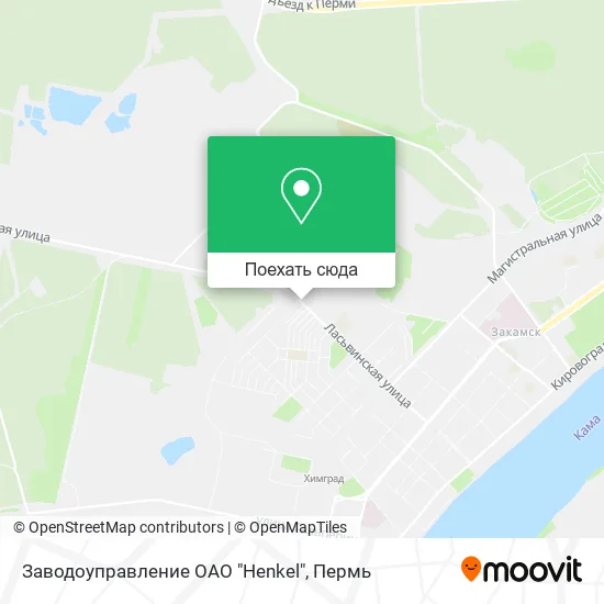 Карта Заводоуправление ОАО "Henkel"