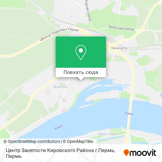 Карта Центр Занятости Кировского Района г.Пермь