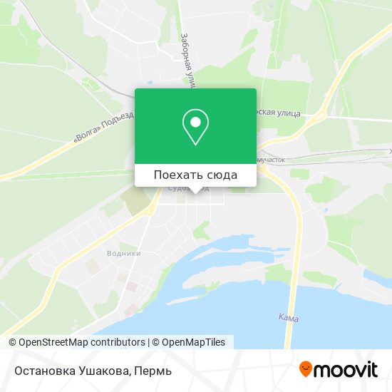 Карта Остановка Ушакова