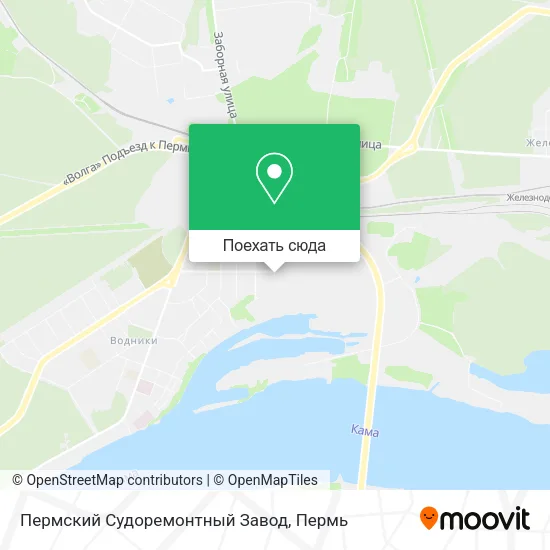 Карта Пермский Судоремонтный Завод