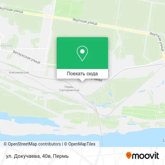 Карта ул. Докучаева, 40в