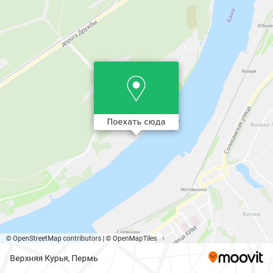 Карта Верхняя Курья