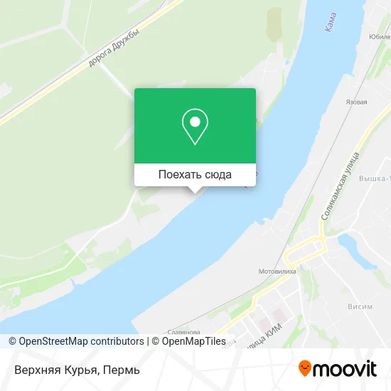 Карта Верхняя Курья