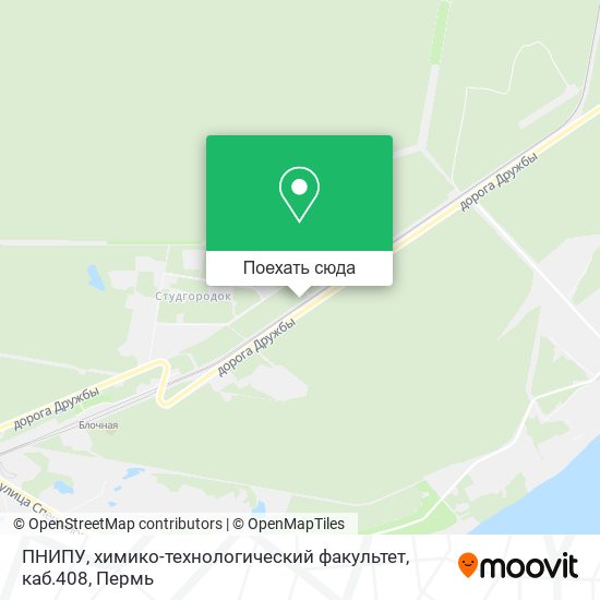 Карта ПНИПУ, химико-технологический факультет, каб.408