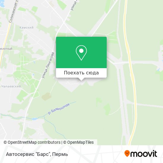 Карта Автосервис "Барс"