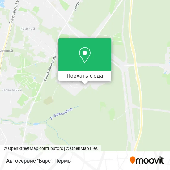 Карта Автосервис "Барс"