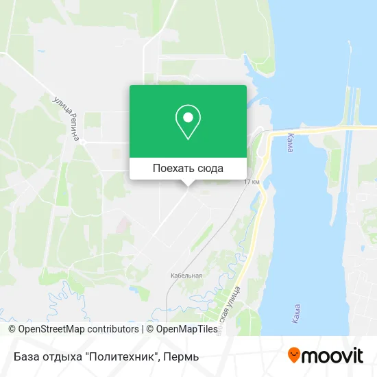 Карта База отдыха "Политехник"