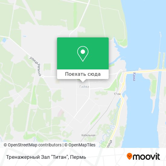 Карта Тренажерный Зал "Титан"