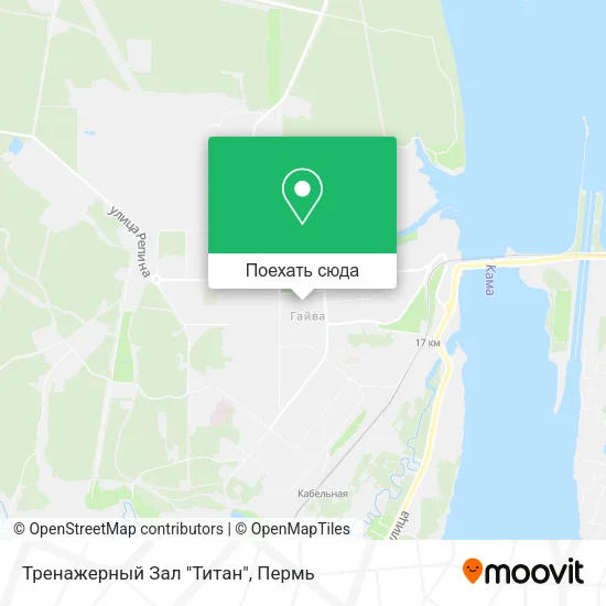 Карта Тренажерный Зал "Титан"