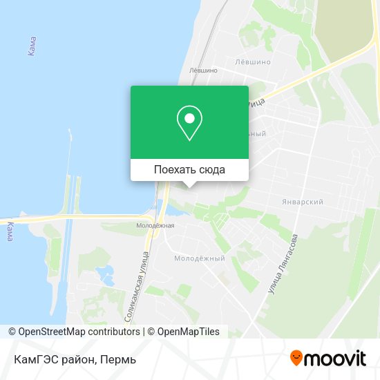 Карта КамГЭС район