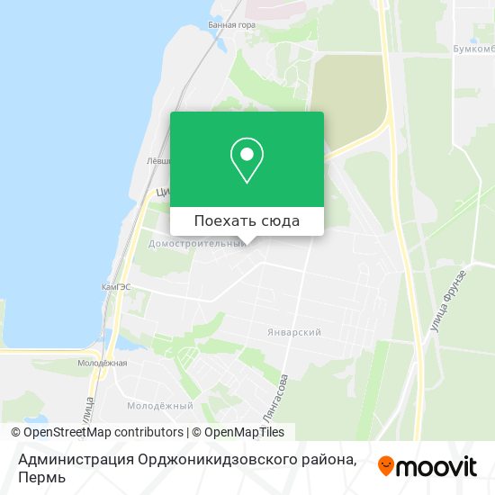 Карта Администрация Орджоникидзовского района