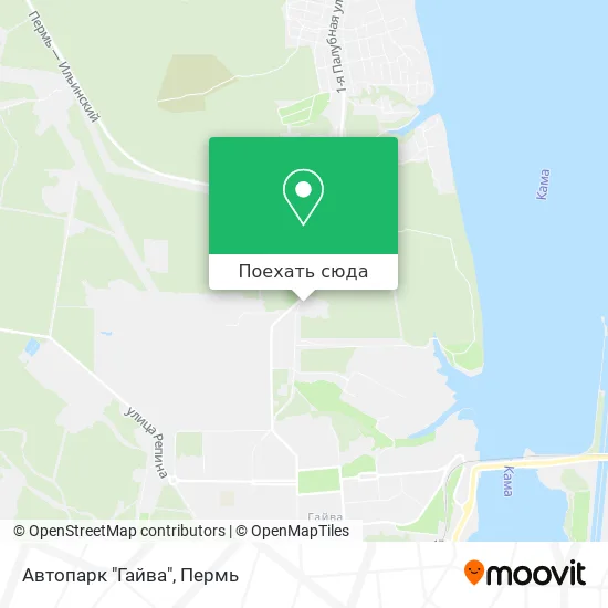 Карта Автопарк "Гайва"