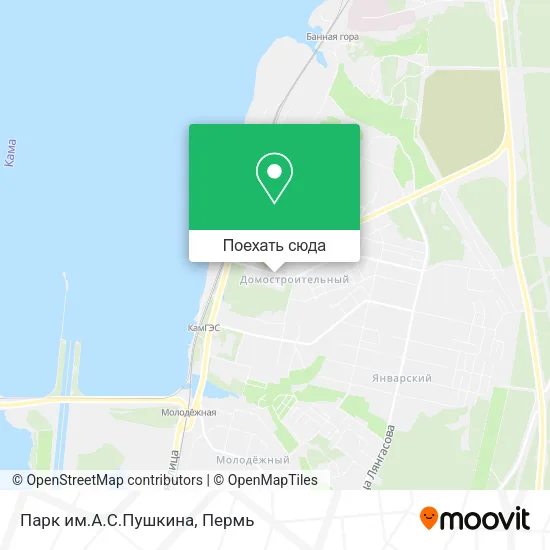 Карта Парк им.А.С.Пушкина