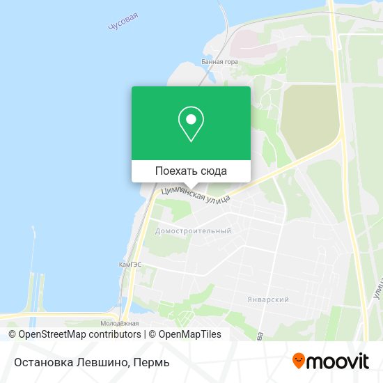 Карта Остановка Левшино