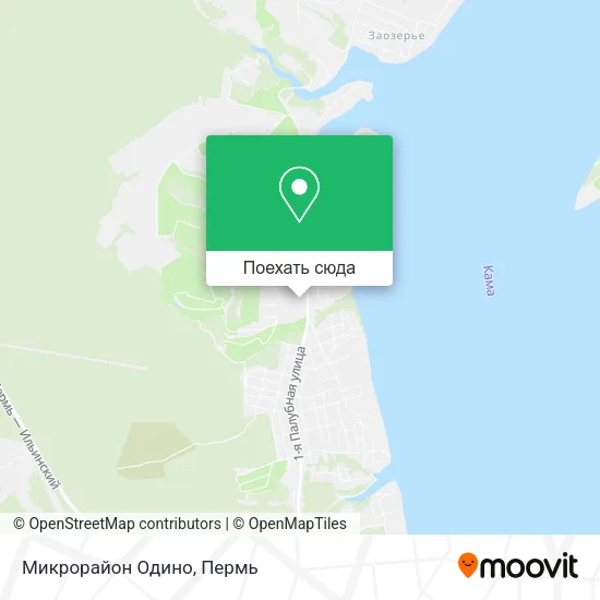 Карта Микрорайон Одино