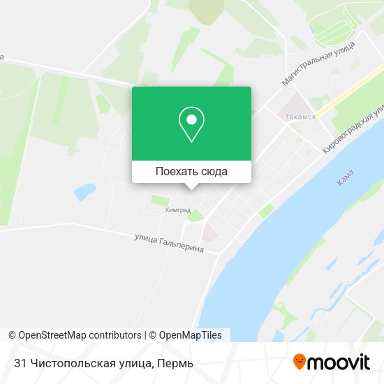 Карта 31 Чистопольская улица