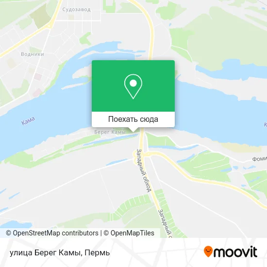 Карта улица Берег Камы