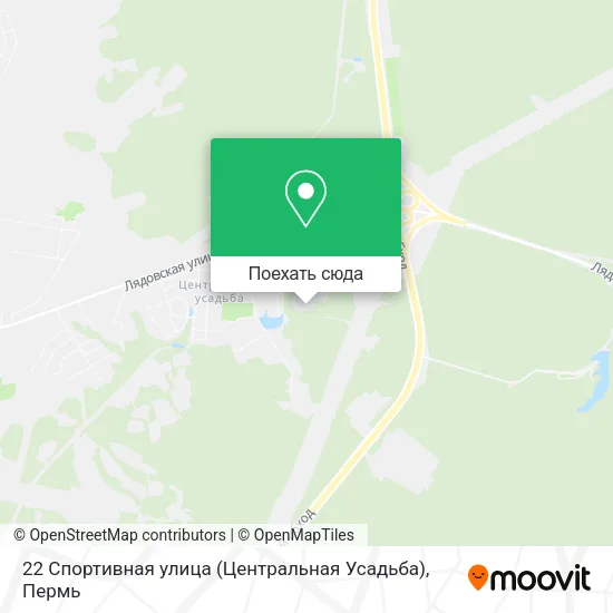 Карта 22 Спортивная улица (Центральная Усадьба)