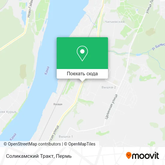 Карта Соликамский Тракт
